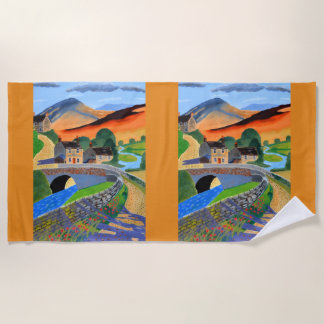 serviette de plage des Highlands écossais