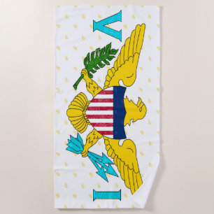 Serviette de plage des Îles Vierges américaines