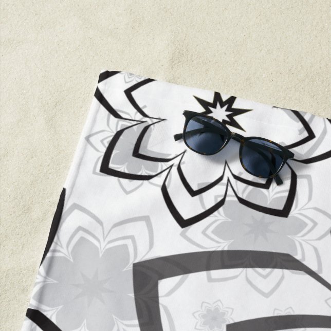 Serviette De Plage Design floral 11 (En situation)