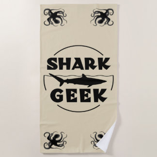 Serviette De Plage Design Geek De Requin Pour Les Amateurs De Requins