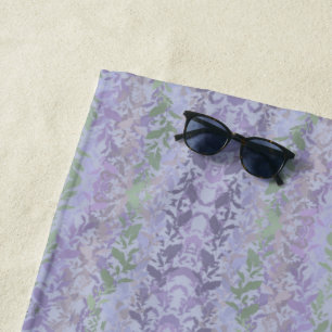 Serviette De Plage Dessin de motif de vigne rampante feuillue avec pa