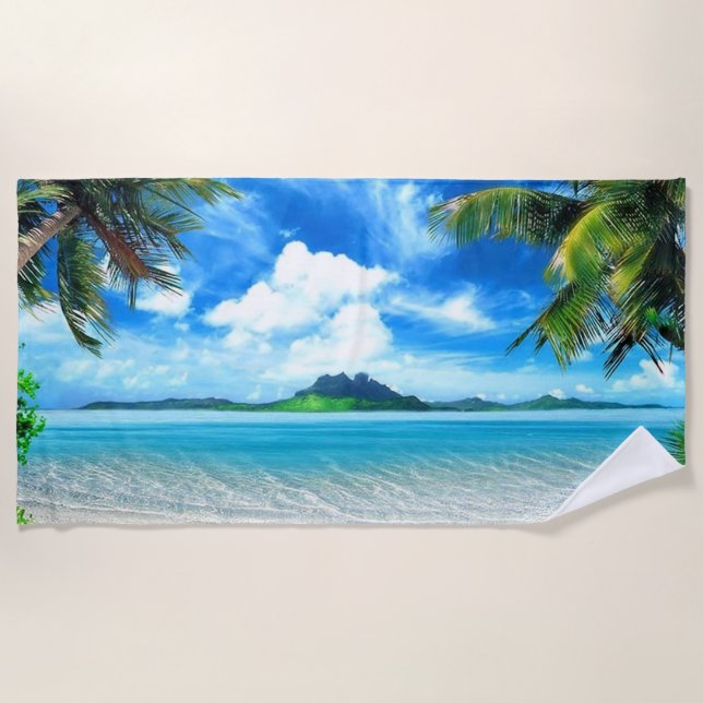 Serviette De Plage Destination de vacances (Devant)