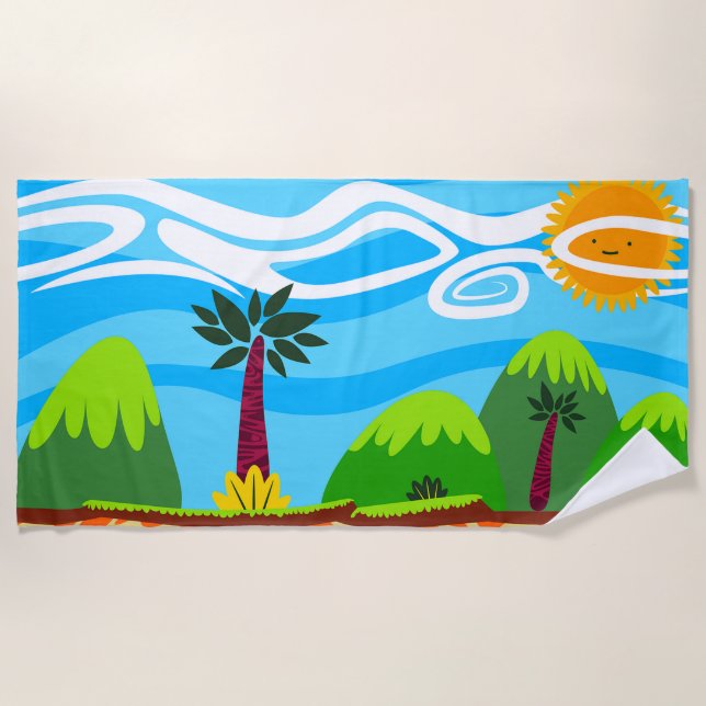 Serviette De Plage Destination de vacances (Devant)