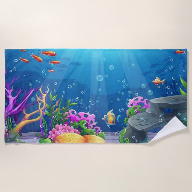 Serviette De Plage Destination vacances (Devant)