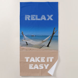 Serviette De Plage Détendez-vous - Faites-le en toute simplicité