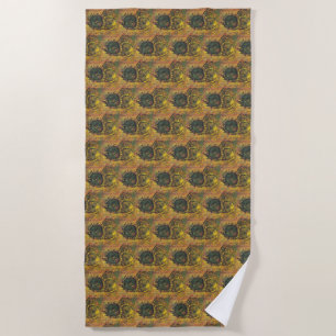 Serviette De Plage Deux tournesols coupés par Vincent van Gogh