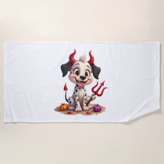 Serviette De Plage Diable Dalmatie mal