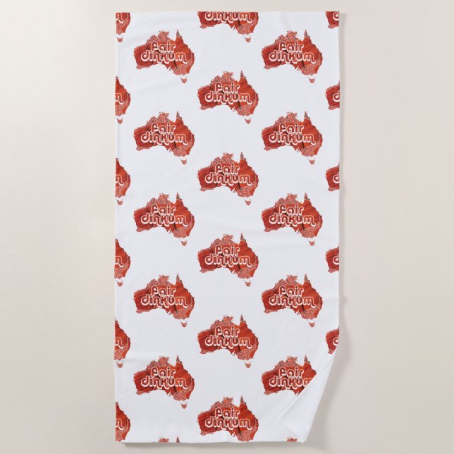 SERVIETTE DE PLAGE DINKUM ÉQUITABLE D'AUSTRALIE (Devant)