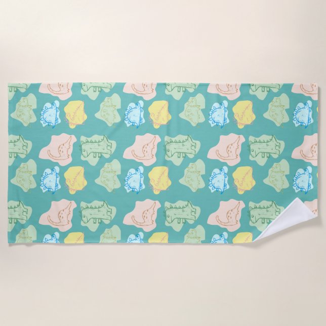 SERVIETTE DE PLAGE DINOSAUR (Devant)