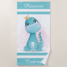 Dinosaur Princess Beach Towne