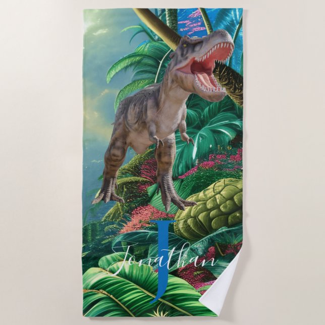Serviette De Plage Dinosaures T Rex Kids Jurassic World (Devant)