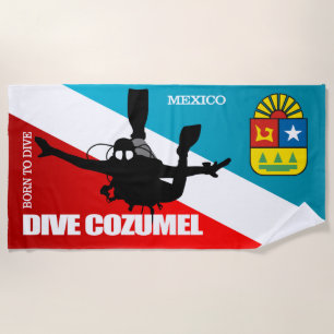 Serviette De Plage Dive Cozumel DF2