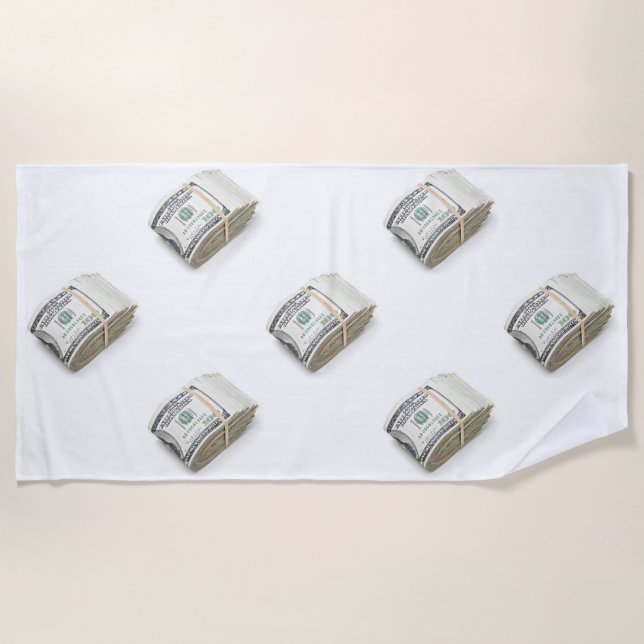 Serviette De Plage Dollars (Devant)