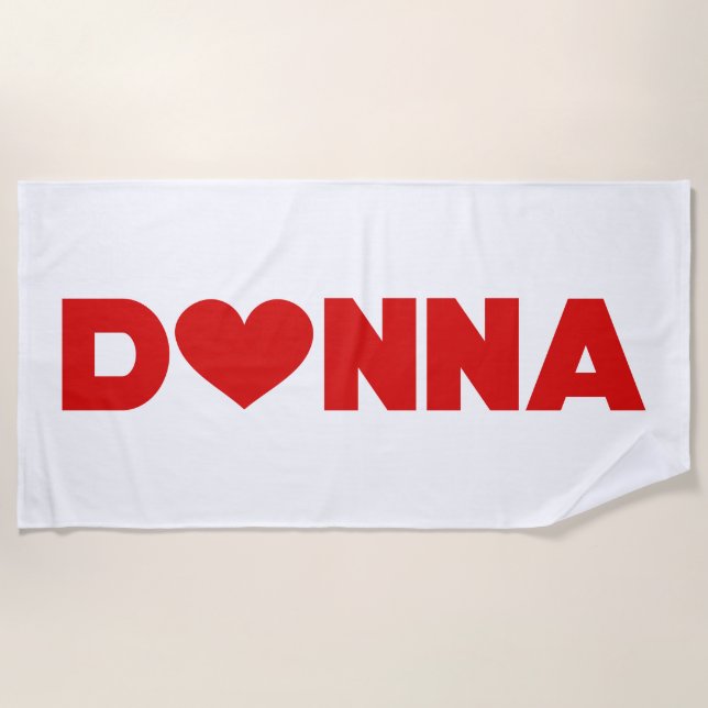 Serviette De Plage Donna Love (Devant)