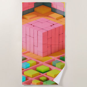 Serviette De Plage Douceur aux couleurs vives