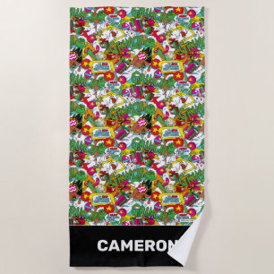 Serviette De Plage Dr. Seuss Grinch Motif Coloré