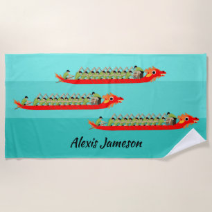 Serviette De Plage Dragon Boat Racing