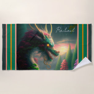Serviette De Plage Dragon chinois