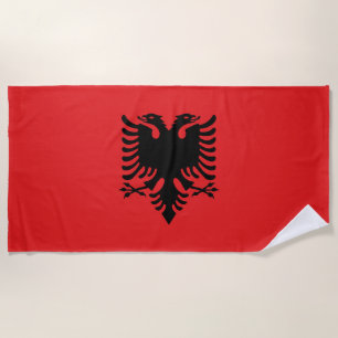 Serviette De Plage Drapeau Albanie