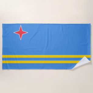 Serviette De Plage Drapeau Aruba Beach Towne