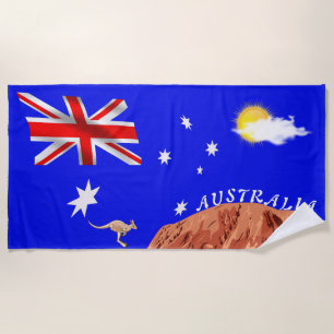 Serviette De Plage Drapeau australien