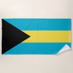 Serviette De Plage Drapeau bahaméen