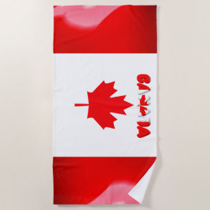 Serviette De Plage Drapeau canadien