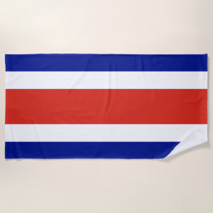 Serviette De Plage Drapeau civil du Costa Rica