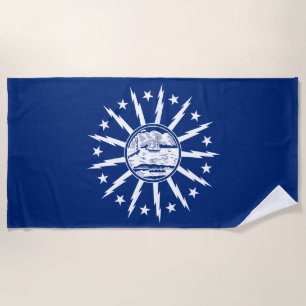Serviette De Plage Drapeau de Buffalo (Ville de l'État de New York)