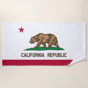 Serviette De Plage Drapeau de Californie