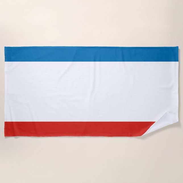 Serviette De Plage Drapeau de Crimée (Devant)