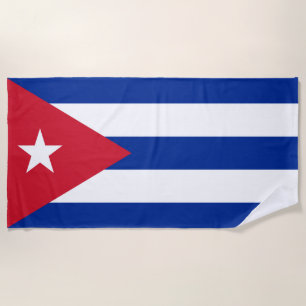 Serviette De Plage Drapeau de Cuba