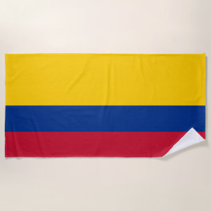 Serviette De Plage Drapeau de la Colombie