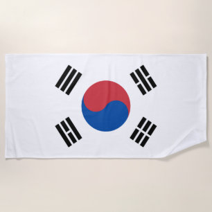 Serviette De Plage Drapeau de la Corée du Sud (ROK)
