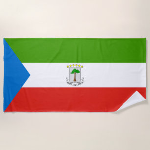 Serviette De Plage Drapeau de la Guinée équatoriale