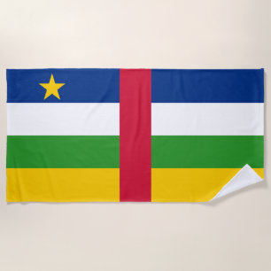 Serviette De Plage Drapeau de la République centrafricaine