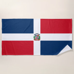 Serviette De Plage Drapeau de la République dominicaine