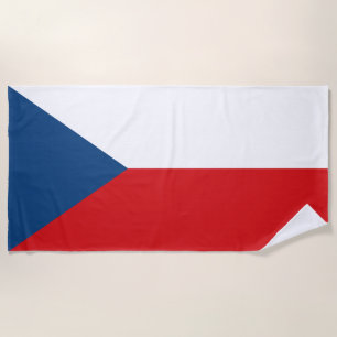 Serviette De Plage Drapeau de la République tchèque