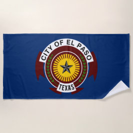 Serviette De Plage Drapeau de la ville d'El Paso (Texas)