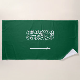 Serviette De Plage Drapeau de l'Arabie saoudite