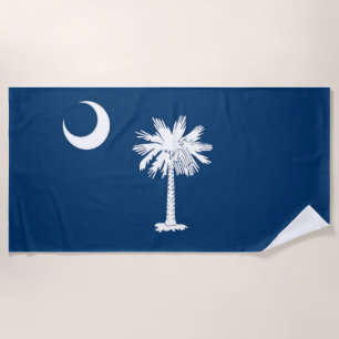 Serviette De Plage Drapeau de l'État de Caroline du Sud