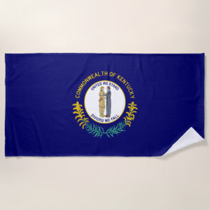 Serviette De Plage Drapeau de l'État du Kentucky