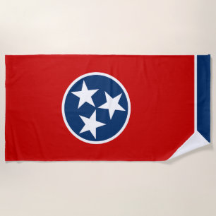 Serviette De Plage Drapeau de l'État du Tennessee