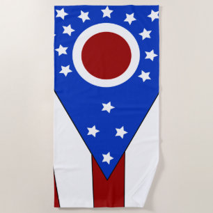 Serviette De Plage Drapeau de l'Ohio