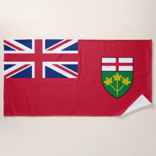 Serviette De Plage drapeau de l'Ontario