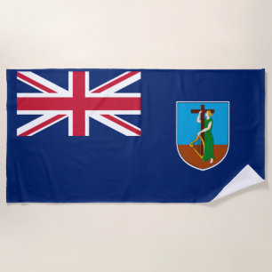 Serviette De Plage Drapeau de Montserrat