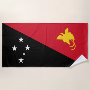 Serviette De Plage Drapeau de Papouasie-Nouvelle-Guinée