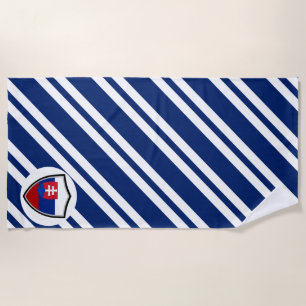 Serviette De Plage Drapeau de plage slovaque