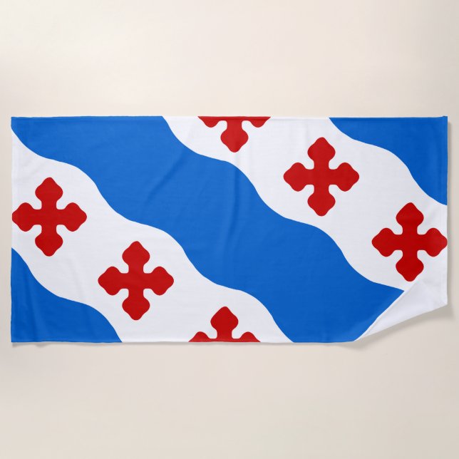 Serviette De Plage Drapeau de Rockville (Maryland City) (Devant)