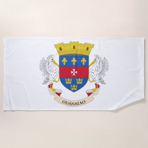 Serviette De Plage Drapeau de Saint-Barthélemy